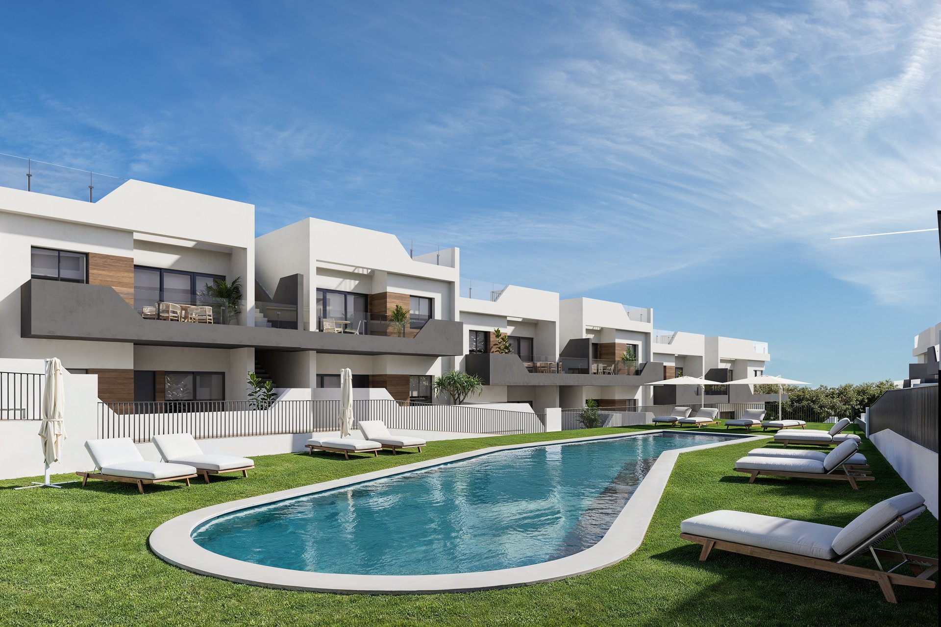 Neue Gebäude - Bungalow-Apartment -
San Miguel de Salinas