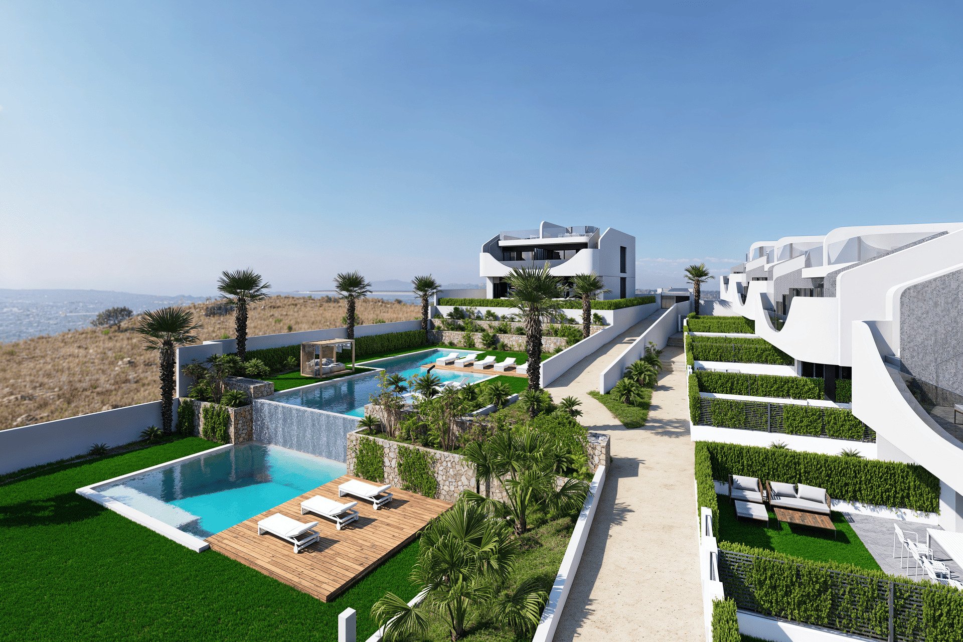 Neue Gebäude - Bungalow-Apartment -
San Miguel de Salinas