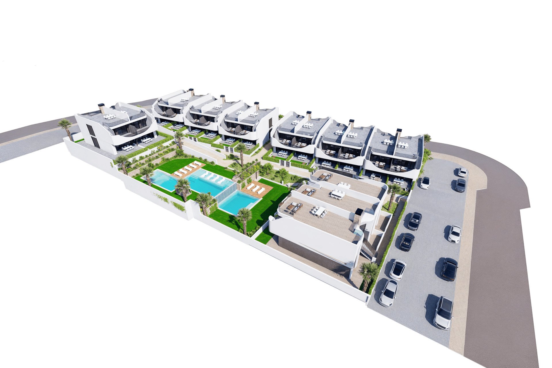 Neue Gebäude - Bungalow-Apartment -
San Miguel de Salinas