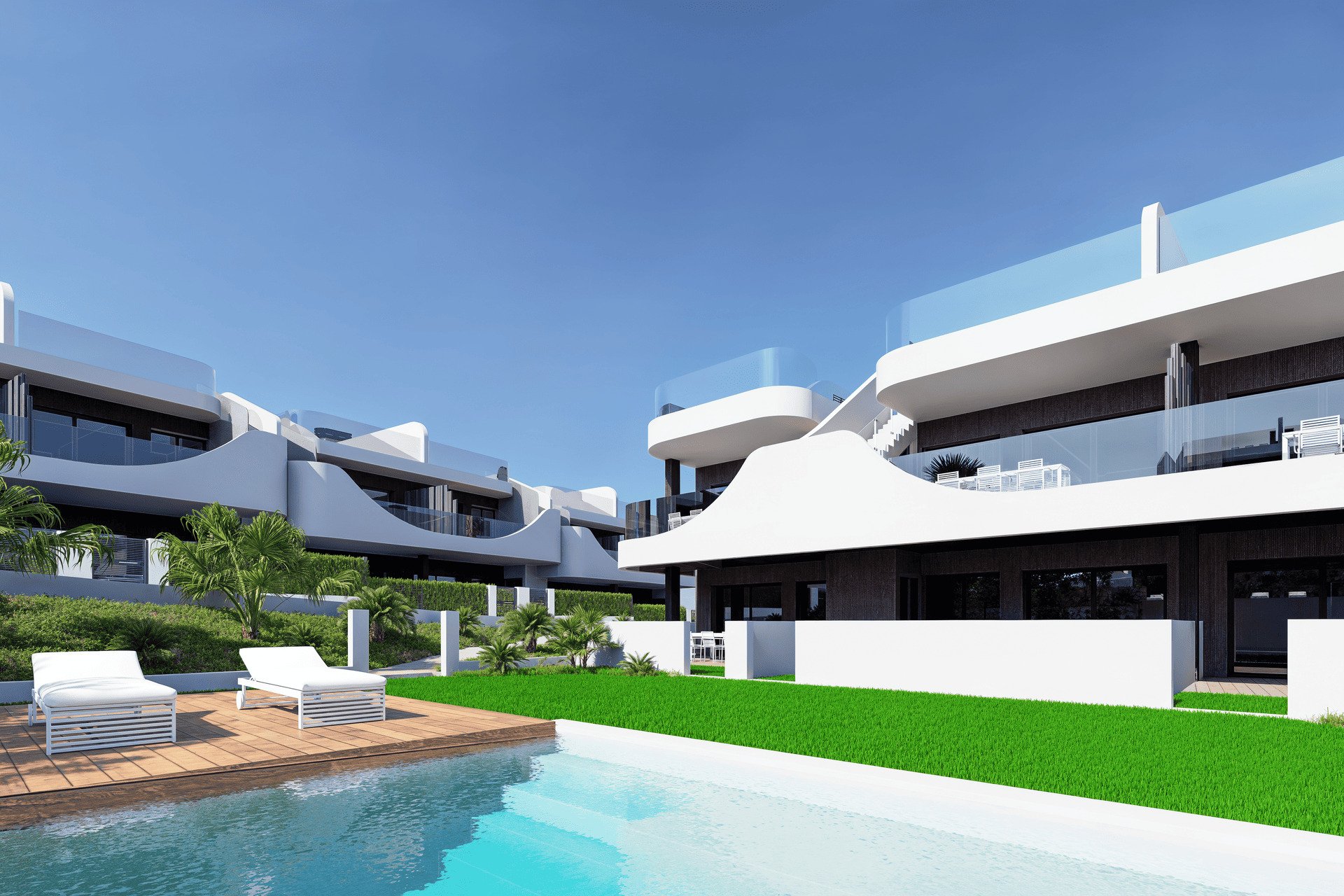 Neue Gebäude - Bungalow-Apartment -
San Miguel de Salinas