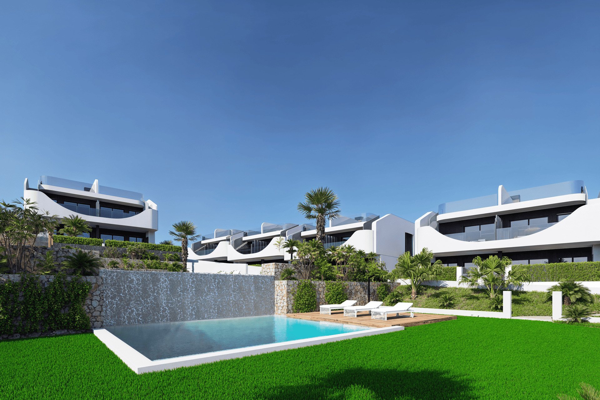 Neue Gebäude - Bungalow-Apartment -
San Miguel de Salinas