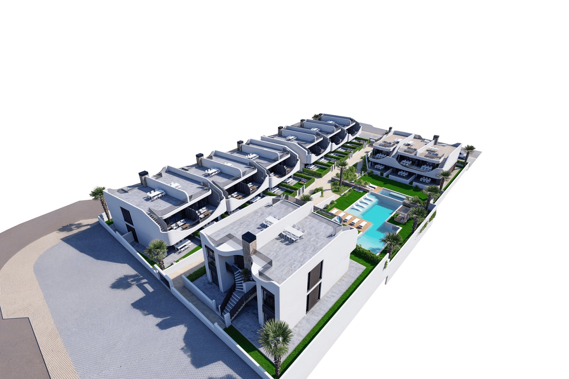 Neue Gebäude - Bungalow-Apartment -
San Miguel de Salinas