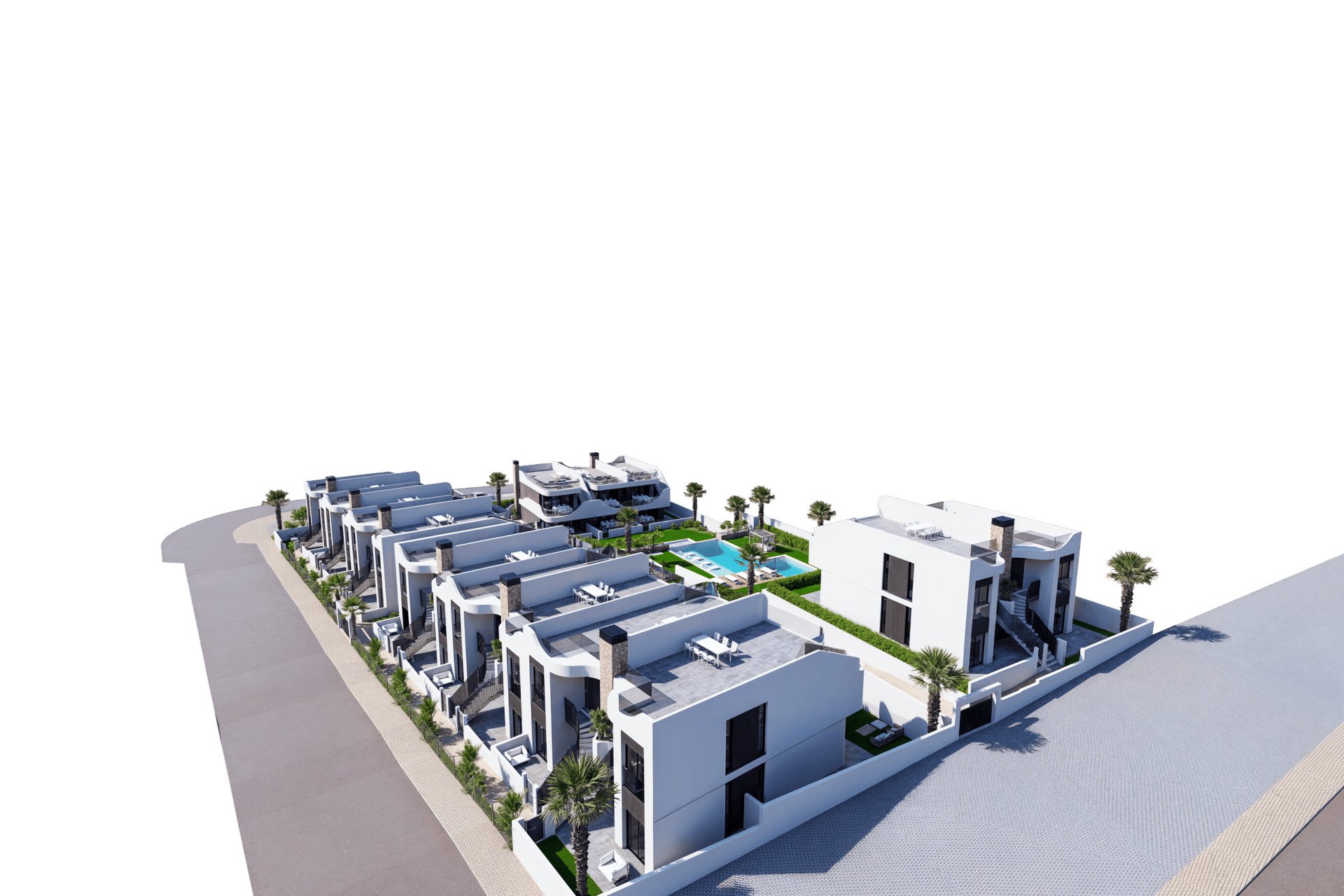 Neue Gebäude - Bungalow-Apartment -
San Miguel de Salinas