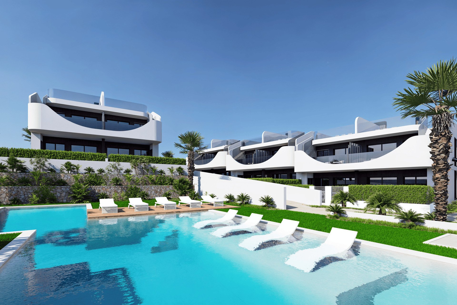 Neue Gebäude - Bungalow-Apartment -
San Miguel de Salinas