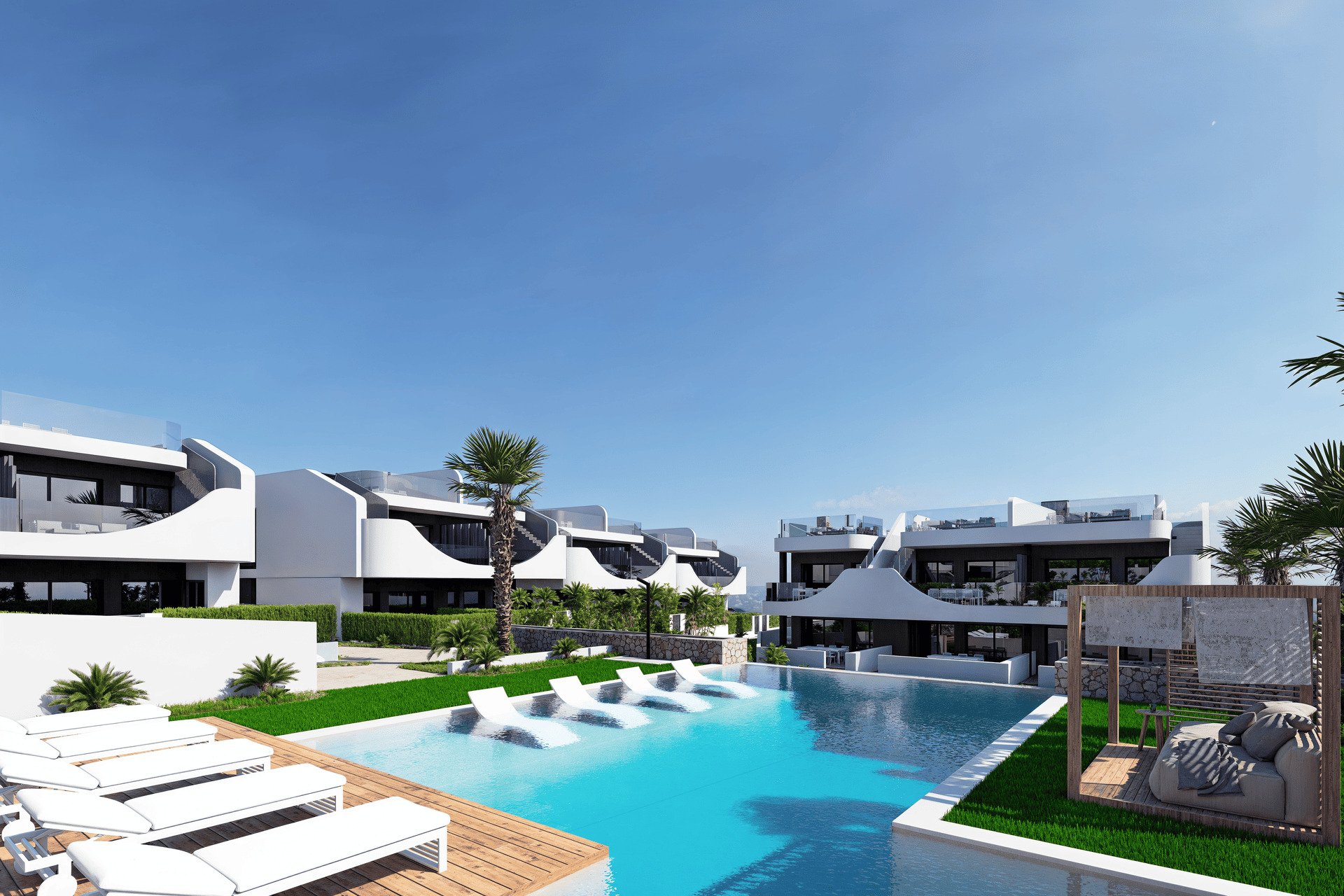 Neue Gebäude - Bungalow-Apartment -
San Miguel de Salinas